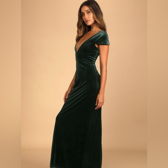 Lulus Velvet Maxi Dress - Picture 3 of 4